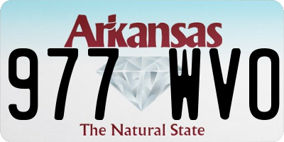AR license plate 977WVO