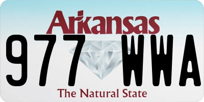 AR license plate 977WWA