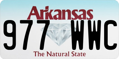 AR license plate 977WWC