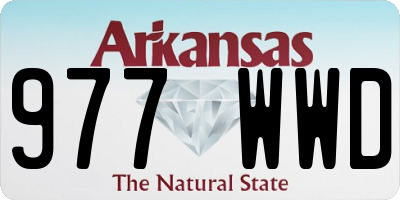 AR license plate 977WWD