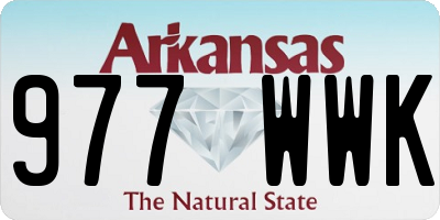 AR license plate 977WWK