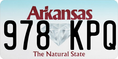 AR license plate 978KPQ