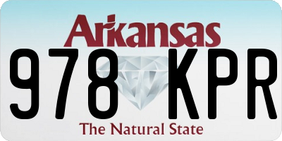 AR license plate 978KPR