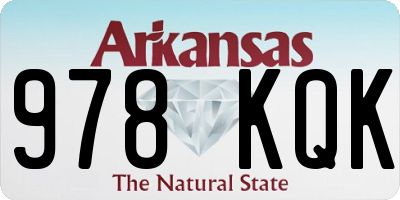 AR license plate 978KQK