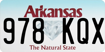 AR license plate 978KQX