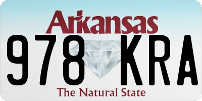 AR license plate 978KRA