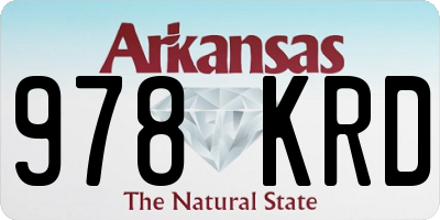AR license plate 978KRD