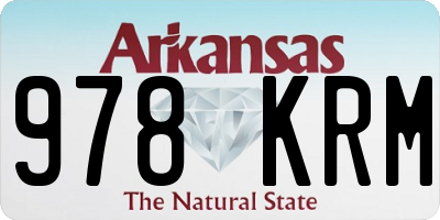 AR license plate 978KRM
