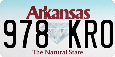 AR license plate 978KRO
