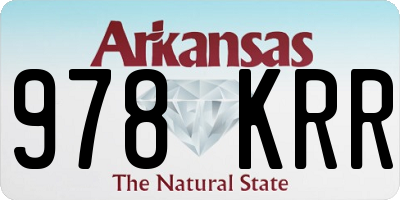 AR license plate 978KRR