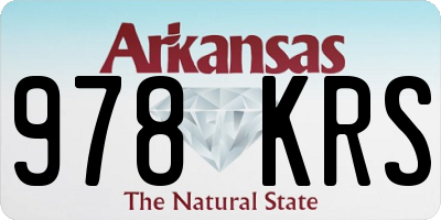 AR license plate 978KRS