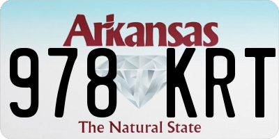 AR license plate 978KRT