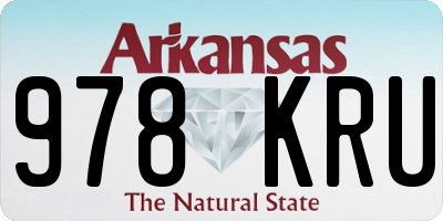 AR license plate 978KRU