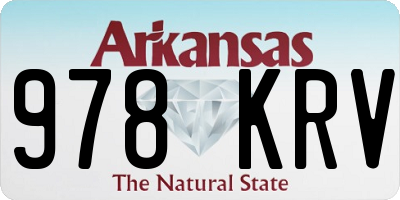 AR license plate 978KRV