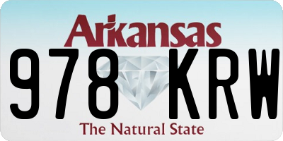 AR license plate 978KRW