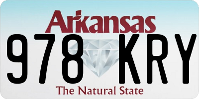 AR license plate 978KRY