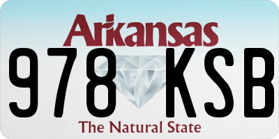 AR license plate 978KSB