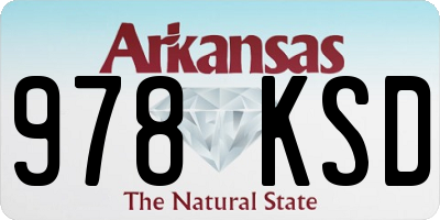AR license plate 978KSD