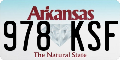 AR license plate 978KSF