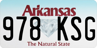 AR license plate 978KSG