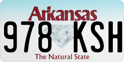 AR license plate 978KSH