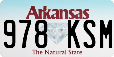 AR license plate 978KSM