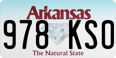 AR license plate 978KSO
