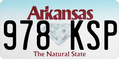 AR license plate 978KSP