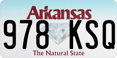 AR license plate 978KSQ
