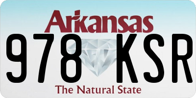 AR license plate 978KSR