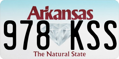 AR license plate 978KSS