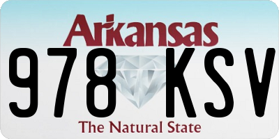 AR license plate 978KSV