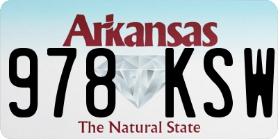 AR license plate 978KSW
