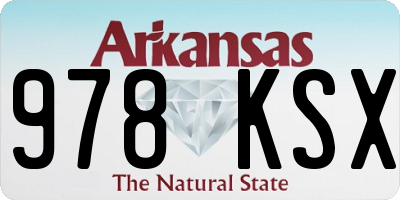 AR license plate 978KSX