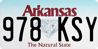 AR license plate 978KSY