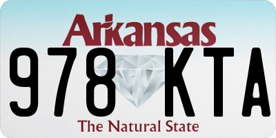 AR license plate 978KTA