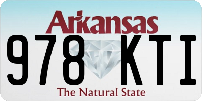AR license plate 978KTI