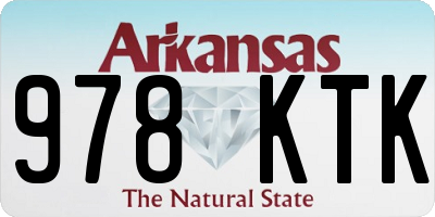 AR license plate 978KTK