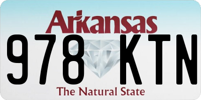 AR license plate 978KTN