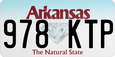 AR license plate 978KTP