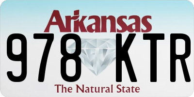 AR license plate 978KTR