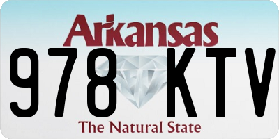 AR license plate 978KTV