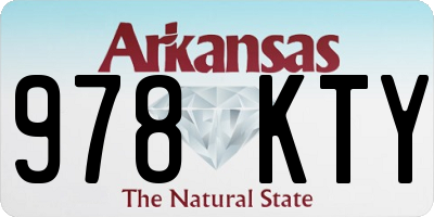 AR license plate 978KTY
