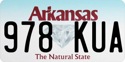 AR license plate 978KUA
