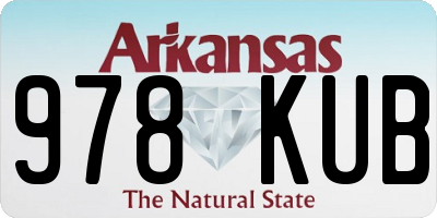AR license plate 978KUB