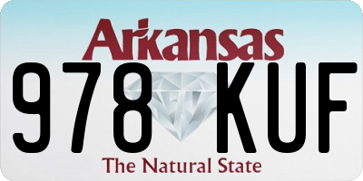 AR license plate 978KUF