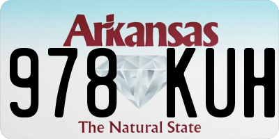 AR license plate 978KUH