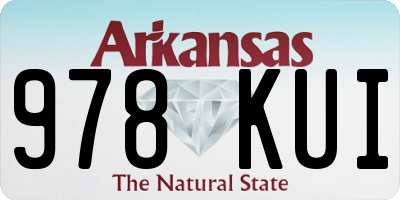 AR license plate 978KUI