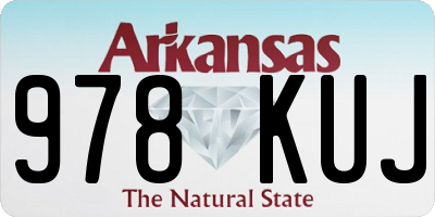 AR license plate 978KUJ
