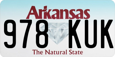 AR license plate 978KUK